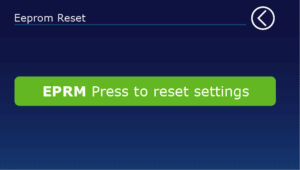 Press to carry out Eprom reset